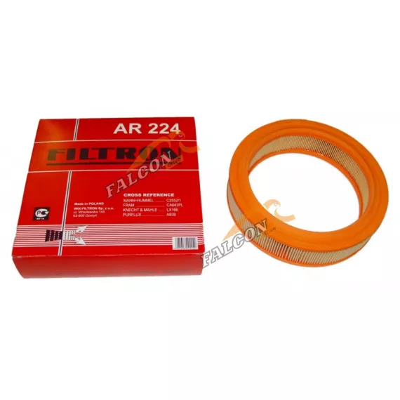 Фильтр воздушный (Filtron) AR 224 MANN-FILTER C25521, KNECHT/MAHLE LX166