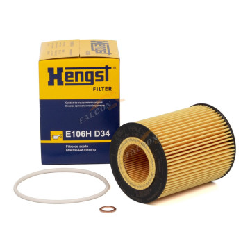 Фильтр масляный (Hengst) E106H D34 (HU 925/4 X) BMW