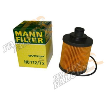 Фильтр масляный (MANN) HU 712/7 x Fiat Doblo, Ford Ka, Opel Astra H, Corsa C, D, Suzuki Ignis, Swift