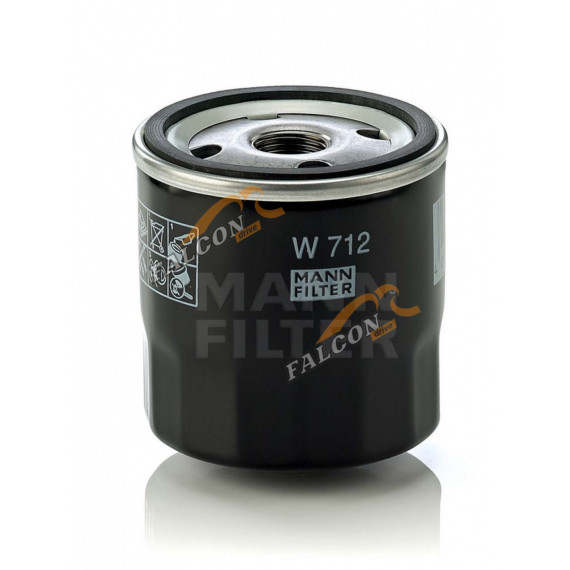 Фильтр масляный (MANN) W 712/95 (W 712/92) VAG