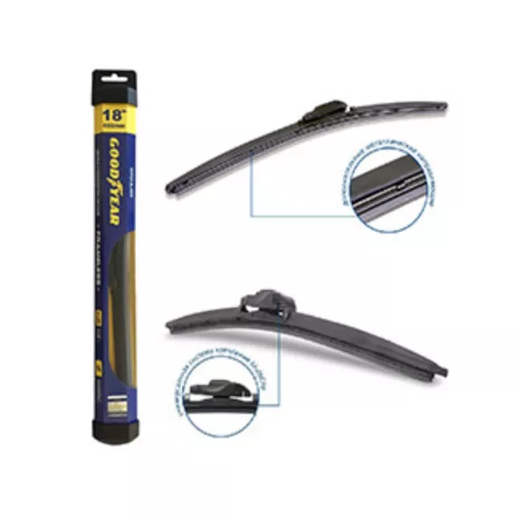 Щетка стеклоочистителя 17"/43 cм. бескаркасная GOODYEAR 1шт.