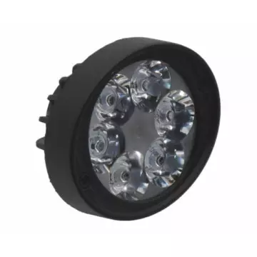 Фара противот круг (Вымпел) дальний свет, пласт корп, 6 диодов WL-601 20W