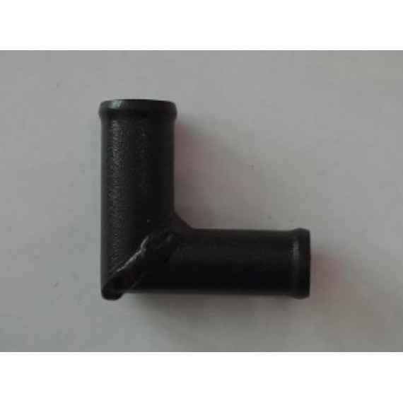 Трубка удлинителя (переходник шлангов) D16 х18 мм угловой (крашеная/цинк)