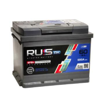 АКБ 6ст-60 EFB (п.п.) 600 А RUSak