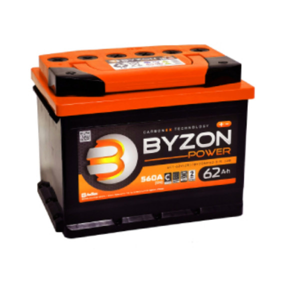 АКБ 6ст-62 POWER (о.п.) 560 А BYZON