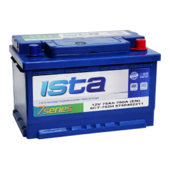 АКБ 6ст-75 7 Series (о.п.) 760 А низкий ISTA