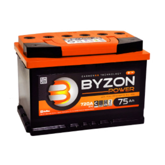АКБ 6ст-75 POWER (п.п.) 720 А BYZON