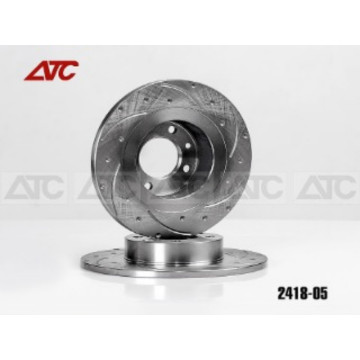 Диск тормозной задний 2180 Веста канавки 6 шт, плюс насечки 18 шт АТС-SPORT АТС