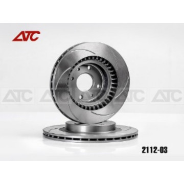 Диск тормозной передний 2112 (направленные по движению канавки 6 шт) АТС-SPORT АТС