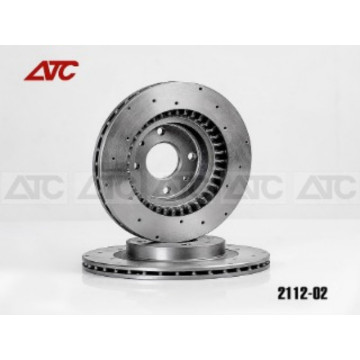 Диск тормозной передний 2112 (перфорация 18 отверстий ) АТС-SPORT АТС