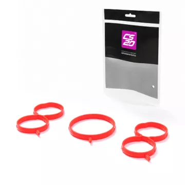 Прокладка впускного коллектора 2190 к-т.3 шт силикон КРАСНЫЙ в уп. Drive CS20