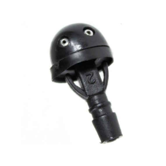 Форсунка омывателя стекла 2101 чер. двойной капля на защ. (УНИП)