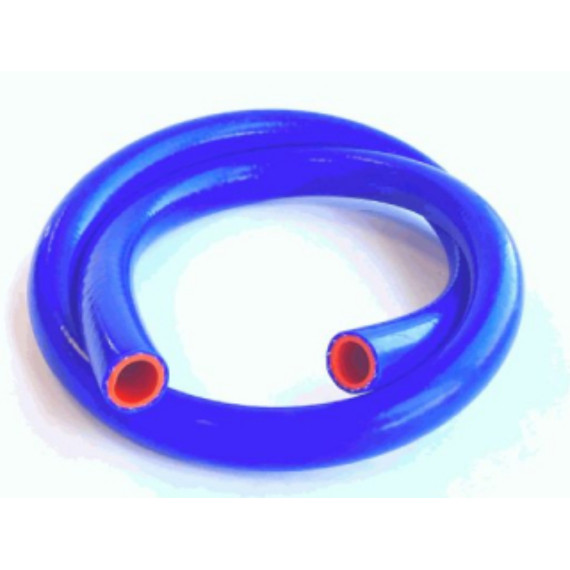 Шланг 10 х18 силиконовый армированный синий (1 м)
