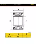 Подшипник ступицы передней 2108 HOFER