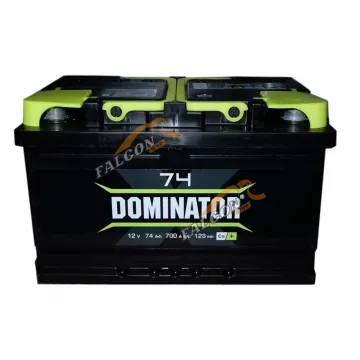 АКБ 74R Dominator низкий ( ОБР) (EN740) ДШВ 277х175х175залит