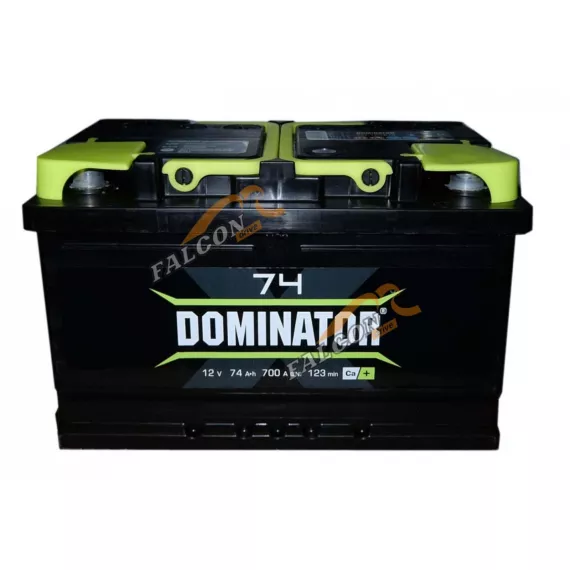 АКБ 74R Dominator низкий ( ОБР) (EN740) ДШВ 277х175х175залит