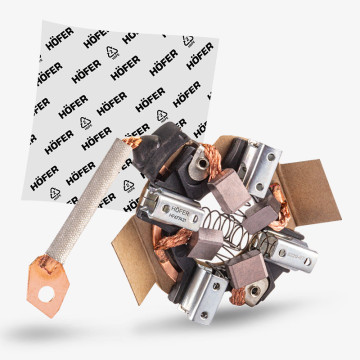 Щеточный узел стартера 2110, 2108. 2101 (мелал.; нов. обр.) HOFER