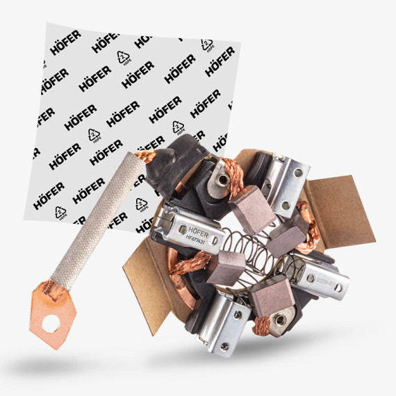 Щеточный узел стартера 2110, 2108. 2101 (мелал.; нов. обр.) HOFER