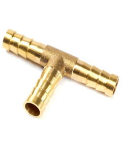 Тройник соединитель для шлангов (T-образный) d= 8мм. (латунь)