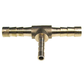 Тройник соединитель для шлангов (T-образный) d= 8х4мм (латунь)