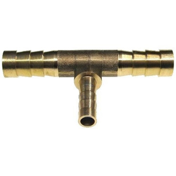 Тройник соединитель для шлангов (T-образный) d= 8х5мм (латунь)
