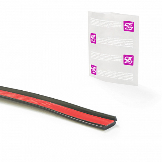 Уплотнитель стекла  L1300 мм верхний дополнительный в упаковке CS20