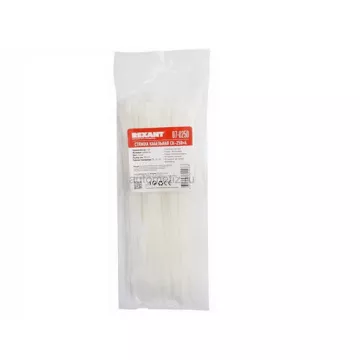Стяжка пластиковая 3,6х250 (Белая) REXANT