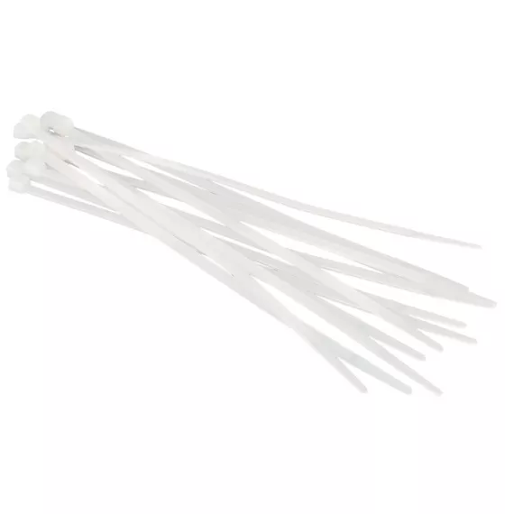 Стяжка пластиковая 8х350 (Белая) FORTISFLEX