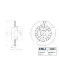 Диск торм передний -2112 вентил R14 шт (Hola)