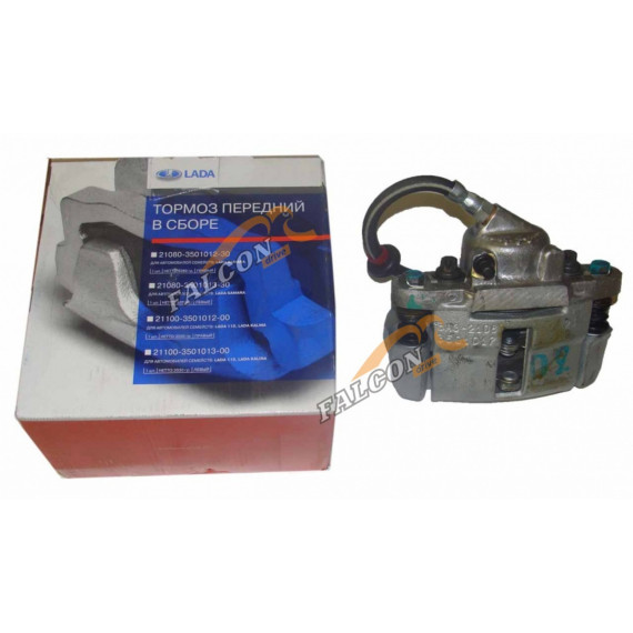 Суппорт -2108 передний правый в сборе () суппорт, цилиндр, шланг, колодки