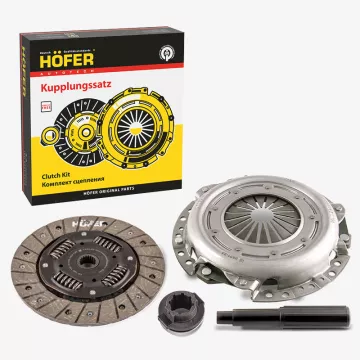 Сцепление 2190 в сборе с тросовой КПП 2181 HOFER