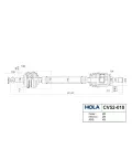 Привод -2170 Priora прав (Hola) в сб АВС
