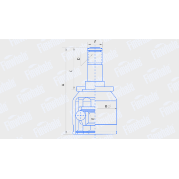 Шрус внутр -2108 FJ228 (Finwhale)