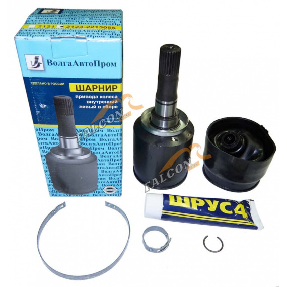 Шрус внутр -2123 лев 24 шлица с пыльником (ВолгаАвтоПром)