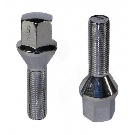 Болт крепления колеса М12*1.25*58/33 , PG (кл. 17, хром) (LS) 20шт