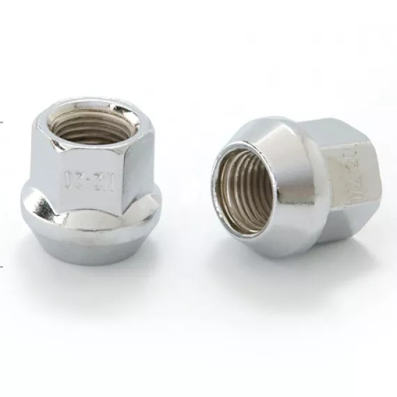 Гайка М12*1,25*27 колесная НИВА, NSN, SZ, SBR, INF (кл. 19, хром, глух.) (LS) 20шт