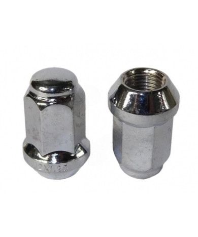 Гайка М12*1,25*35 колесная НИВА, NSN, SZ, SBR, INF (кл. 17, хром, глух.) (LS) 20шт