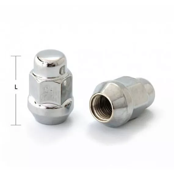 Гайка колеса М12х1,25 (конус кл.19) h=27 хром LS