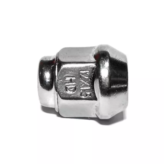 Гайка колеса М12х1,5 (конус кл.19) h=27 хром LS