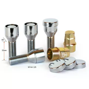 Секретки ВЕКТОР М14х1,25х32 ( 2 ключа) с кольцом