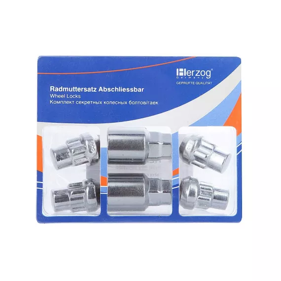 Секретные гайки HERZOG М12х1,25 хром HLM 006K-6