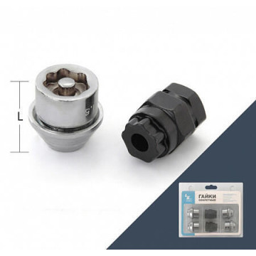 Секретные гайки LS "FORD" М12х1,5 ( 2 ключа)