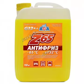 Антифриз AGA-65 10кг (AGA044z) (жёлтый)