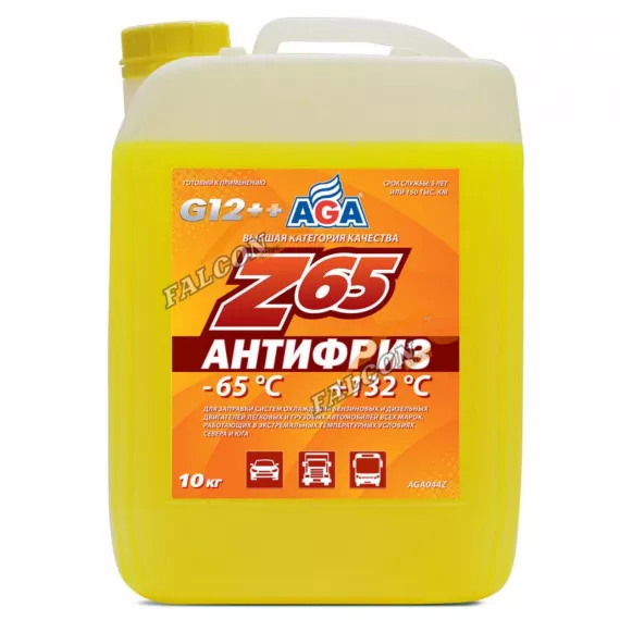 Антифриз AGA-65 10кг (AGA044z) (жёлтый)