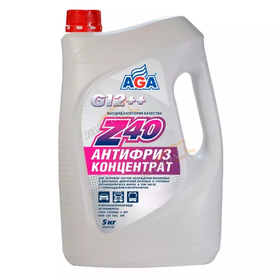 Антифриз концентрат AGA 5кг (AGA313z) (красный)