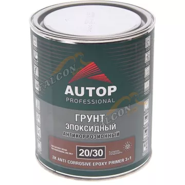 Грунт эпоксидный антикор светло-серый 2K 3+1 20/30 метал.банка 0,75л (AUTOP PROFESSIONAL)