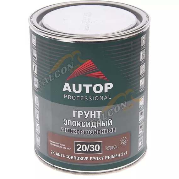 Грунт эпоксидный антикор светло-серый 2K 3+1 20/30 метал.банка 0,75л (AUTOP PROFESSIONAL)