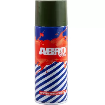 Краска акрил 12 Темно-зеленая ABRO Rus (аэр) SPO-012-R