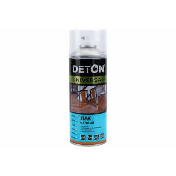 Лак матовый алкид DETON UNIVERSAL (аэр) 520 мл атмосферостойкий