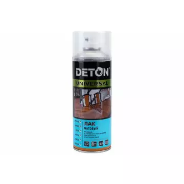 Лак матовый алкид DETON UNIVERSAL (аэр) 520 мл атмосферостойкий